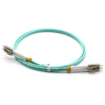 LC UPC-LC UPC สายแพทช์ไฟเบอร์ออปติก Multi Mode Simplex OM3 3.0mm Lzsh Cable