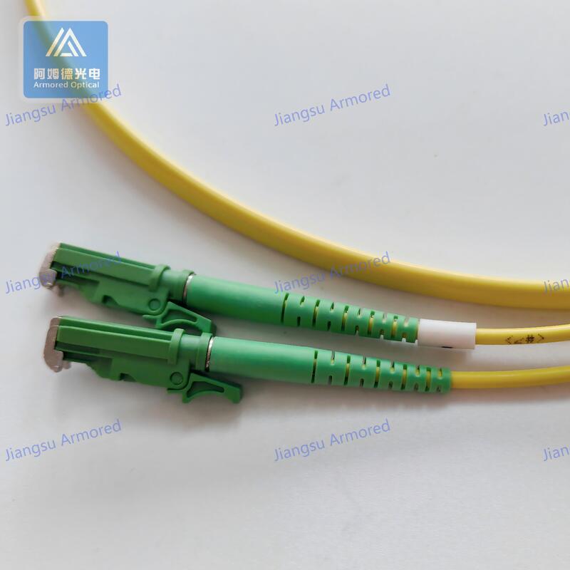 Duplex SM E2000-DSC-1M Fiber Patch Cord Yellow LSZH Patch Lead
