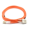 SC UPC-LC UPC สายแพทช์ไฟเบอร์ออปติก Multi Mode Simplex 3.0mm Lzsh Cable